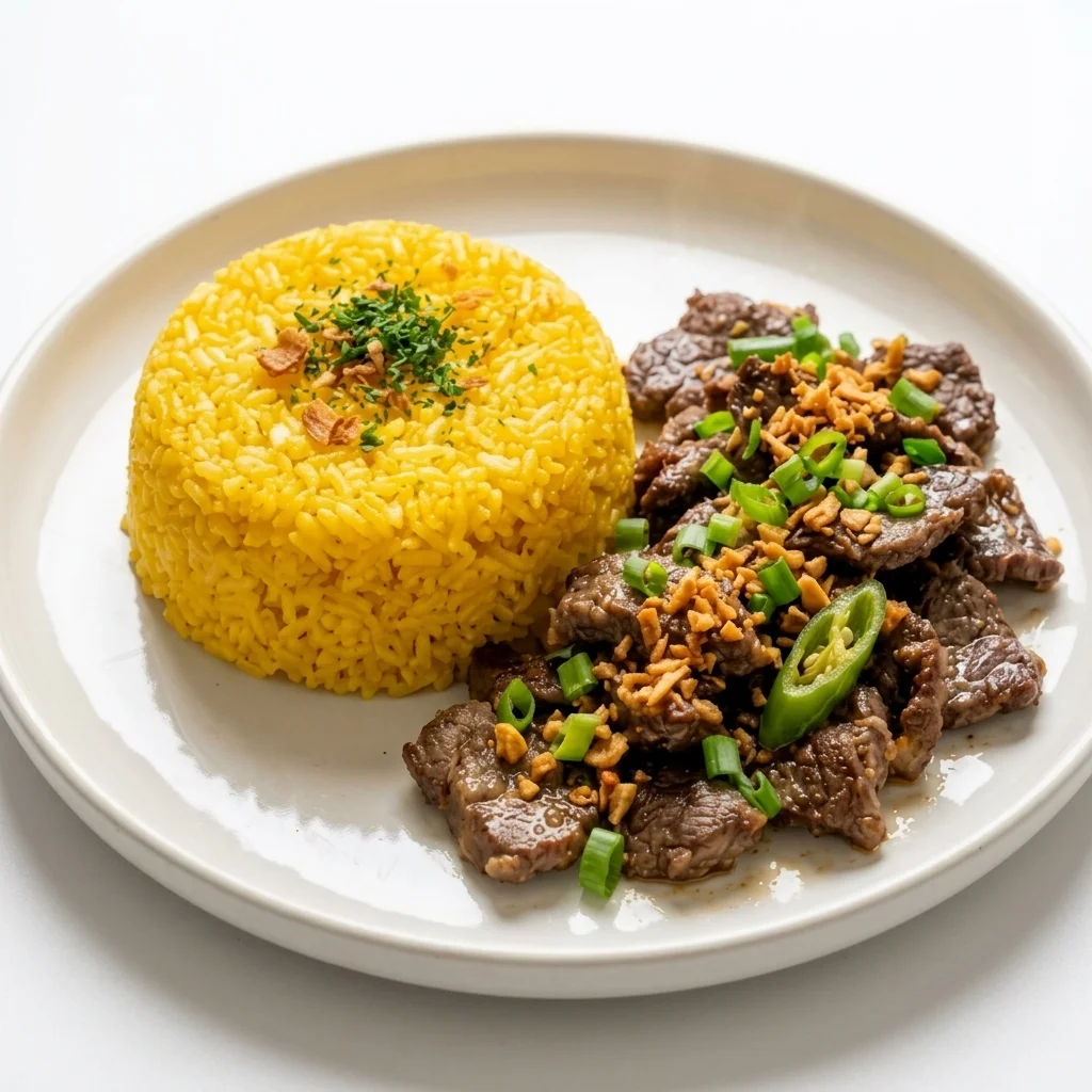 Lechon Baka with Java Rice — award-winning Filipino roast beef brisket at Jeepney Winnipeg